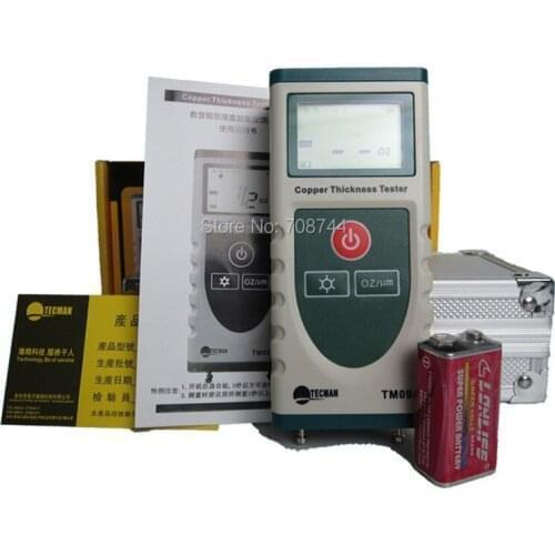 TM09B High Precision Digital Copper Foil Thickness Tester Gauge For PCB Copper-Clad Meter LCD Backlight 0-5.0OZ