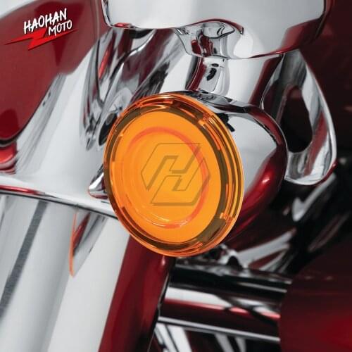 For Harley Touring FLHTK FLTRX FLTRXS Softail etc Motorcycle 1157 Bullet Style LED Front Turn Signal Conversions