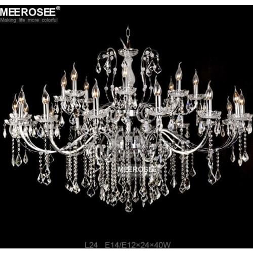 Top K9 Crystal Chandelier Modern Large Indoor Chandeliers Lamps Light 24 Arms Lustre Lighting Fixtures for kitchen Living Room