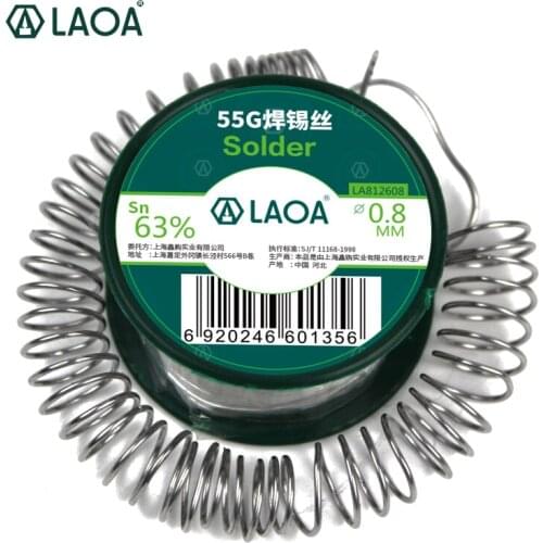 LAOA LA812608 63% Tin Content 0.8mm 55g Solder Wire Welding Wires Welding Assistant