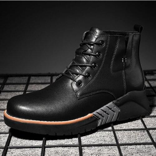 Men Boots 2021 Autumn & Winter Fashion Shoes Mens Boots Men Casual Boots Luxury Leather Men Shoes Comfy Botas