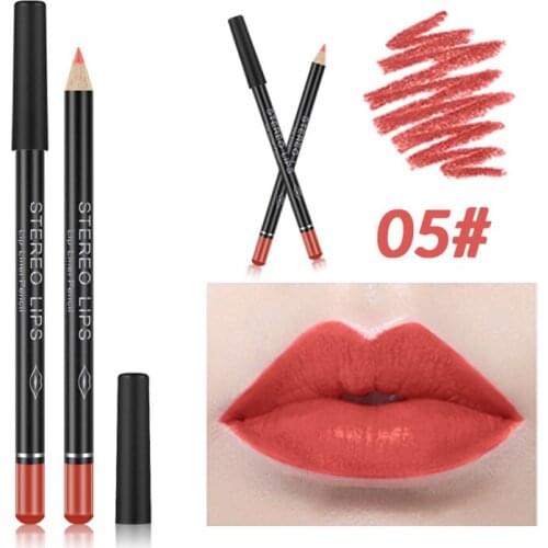 Matte Lip Liner Pencil Set 12 Assorted Colors Lip Makeup Soft Pencils Waterproof and Long Lasting Velvet Lip Liners MPwe