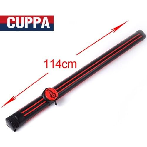 New Cuppa High Quality PU Leather 3/4 Snooker Cue Cases Billiard Accessories Black With Red Color China 2017