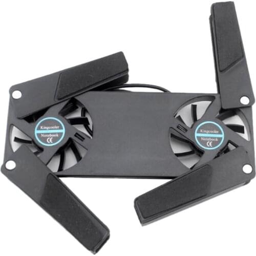 Computer Cooling Pad,Portable Notebook Radiator Foldable Dual Fan Cooling Pad Computer Notebook Computer Cooling