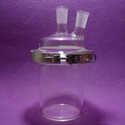 1000mL 24/​40 1-Neck,​Glass Cylinder Reactor,1 Litre Flat Bottom Reaction Flask