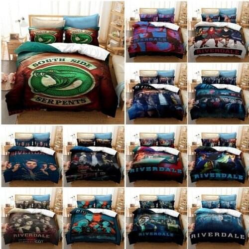 Riverdale Home Textile Pillow Case 3D Bed Linen Duvet Covers Comforter Bedding Sets Bed Set Home Decor Bedding
