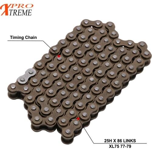 Connector Master links Chain 25H X 104 Links For HONDA XR 75 100R CRF 80 100S XL75 XR80 CB125S XR200R XR185 Motorcycle Motocross