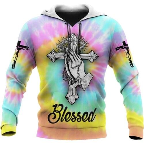 New premium tie dye psychedelic 3D printing Hoodie mens Sweatshirt zipper Pullover casual jacket Sweatshirt