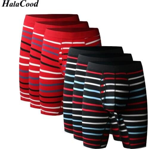 6Pcs/lot New Mr Panties Mens Plus Long Boxer Shorts Large Size Male Underwear Men Panties Cotton Belts Man Sexy Underpant Fat