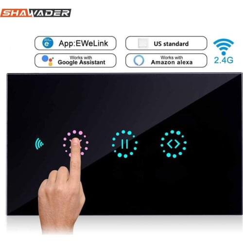 WiFi Smart Curtain Switch Suitable For Garage Door Electric Rolling Shutters Remote Control By Ewelink Tuya Alexa Google Home