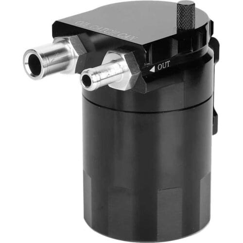 Gasoline tank Universal Oil Catch Can Kit 300ML Reservoir Tank Engine Black Polish Baffled Aluminum Alloy car accessories