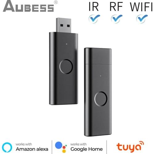Tuya WiFi Smart Remote Control Smart Home RF+IR Universal Infrared Control For TV DVD STB Fan Works With Alexa Google Home
