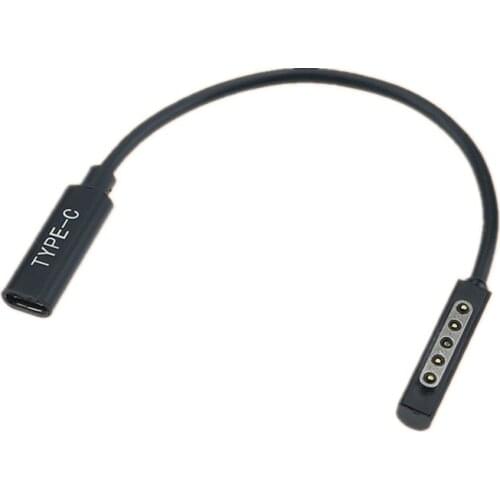 USB Type C PD Power Supply Charger Adapter Charging Cable Cord Dc Plug Converter for Microsoft Surface Pro 1/2 12V 3.6A Tablet