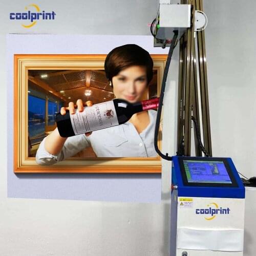 Vertical 5D CMYKW UV Wall Printer Digital Bathroom Wall Printing Machine