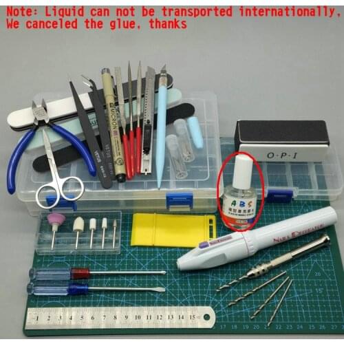 Gundam Military Model Making Tools Kit Toy Tweezers Cut pliers Graver Polished Assembly Tool - 23pcs/set