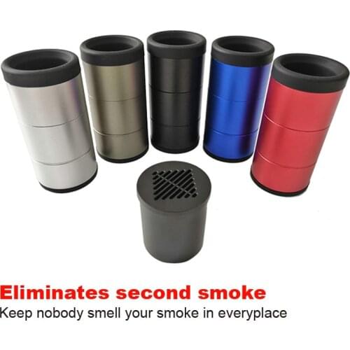 High Quality Air Filter Aluminum Personal Air Purifiery Odor Reduction with Replacement Metal Filter for Private Smoke Filter