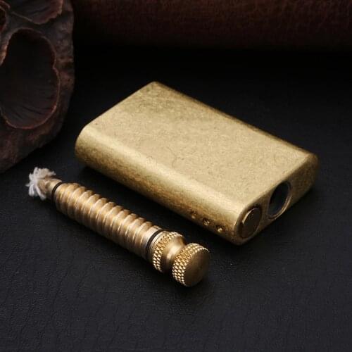 Zorro Genuine Kerosene Outdoor Match Lighter Creative Convenient Old Pure Copper Mens Wind proof Open fire oil Machine