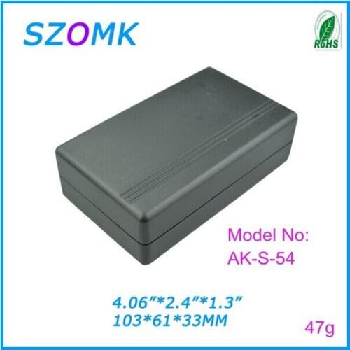 1 pieces, szomk electrical plastic black enclosure project case 102*61*31mm residential electrical boxes, enclosure switch box
