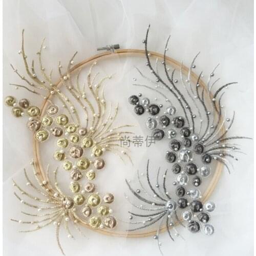 1PC New Hot Headscarf Embroidery Lace Flowers DIY Handmade Lace Accessories Lace Patch Lace Applique