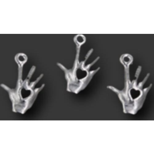 20pcs Antique silver color gods hand charm alloy pendant for earrings necklace DIY fashion jewelry making A520