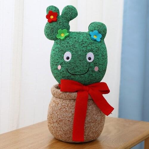 35cm Cute Popular Korean Drama Cactus Star Up Pillow Plush Filled Plant Toy Home Decoration Childrens Gift