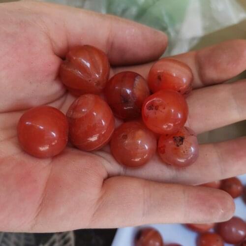 Agate Garden Bead Apple Shape Original Stone Color Old Object Loose Jewelry Necklace Shaped DIY Material Bracelet