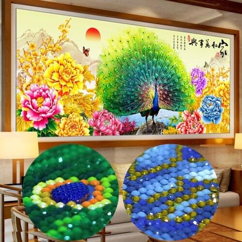 Special Shaped,Diamond Embroidery,Flower,peacocks,5D,Diamond Painting,Cross Stitch,3D,Diamond Mosaic,Decoration,Christmas home