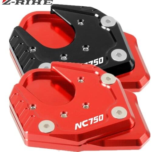 For HONDA NC750X NC 750X NC750 X 2017 -2019 Motorcycle CNC Aluminum Side Stand Pad Plate Kickstand Enlarger Support Extension