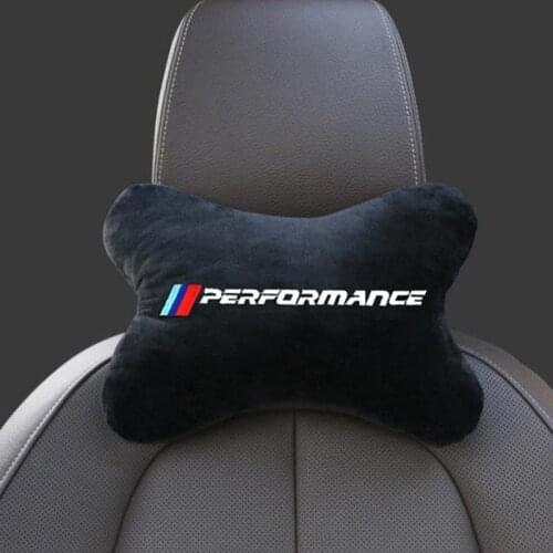 Car Cotton Flannel Neck Pillow Headrest Belt for BMW E46 E39 E90 E60 E36 F30 F10 E34 X5 E53 E30 F20 E92 E87 G30 E70 M3 M4 M5 X6