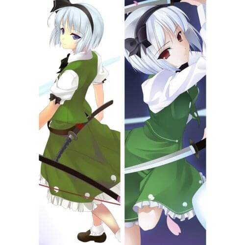 COOL Anime Game TouHou Project Youmu Konpaku Pillow Cover Case Hugging Body BL Bedding Cushions pillowcases 64077 Dakimakura