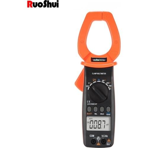 RuoShui VC6056A Digital Clamp Meter AC DC 1000A Resistance Capacitance Frequency Amperimetro Tester Multimetro Electrical