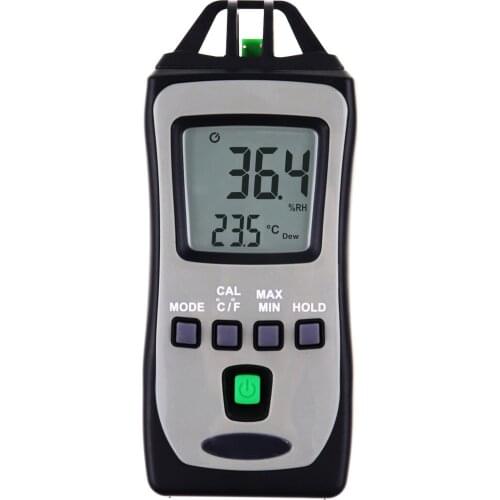 Digital Thermo-Hygrometer with Wet Bulb and Dew Point Measurement Temperature Meter Humidity Tester