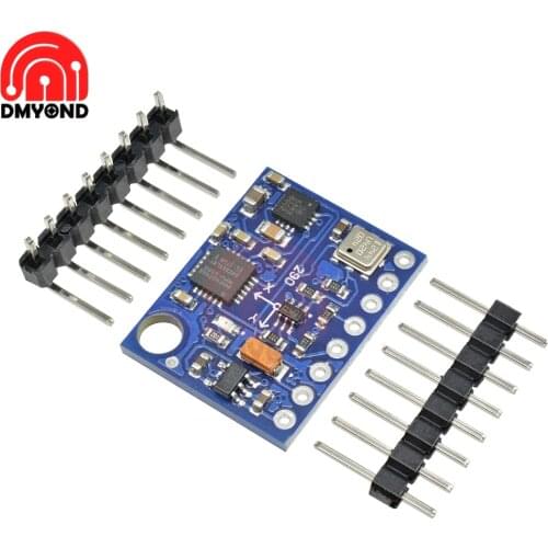 DC 5V BMP180 MPU6050 HMC5883 Module 10DOF GY87 3 Axis Accelerometer Gyroscope Barometric Pressure Sensor Board Module For Robots