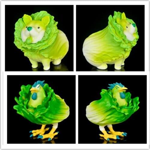 Vegetable Chicken Dog Figure Elf Cabbage Fairy Action Figure Anime Wizard Figurine Collectible Model Toys Doll Gift