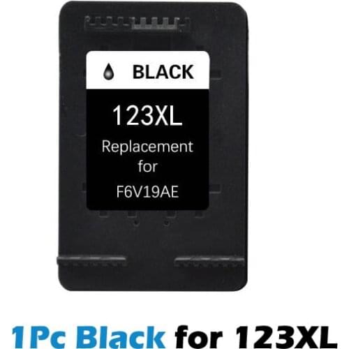 XiongCai Compatible Ink Cartridges Black For HP123 For HP 123 XL Deskjet 1110 1111 1112 2130 2132 3630 3632 printer for Hp 123XL