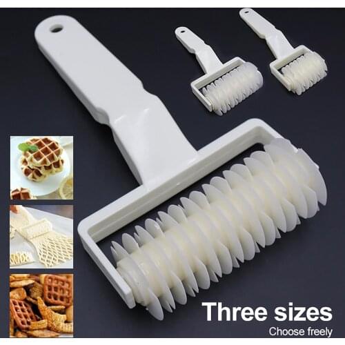 Creative Pizza Paste Roller Cutter DIY Biscuit Pie Cake Baking Tool Bakeware Embossing Roller Craft Pastry Tool Waffle Cookies