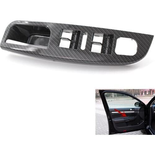 Window Switch Panel Bezel Cover Carbon Fiber Printed for VW MK5 Jetta 1K4868049C ( 2005-2009) Left Hand Drive