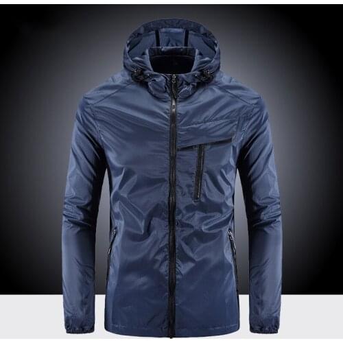 Sun Protection Jacket Men Korean Clothes Lightweight Hooded Breathable Summer Jacket Outdoor Sports Handsome Mens Jackets Coats