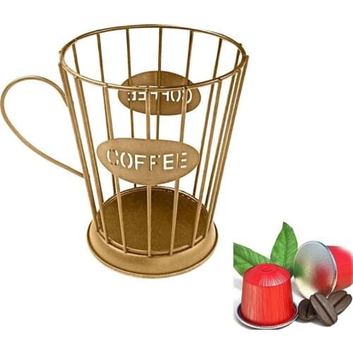 Iron Art Candle Holder Coffee Creamer Container Metal Coffee Holder for Home Kitchen Office and Coffee Bar