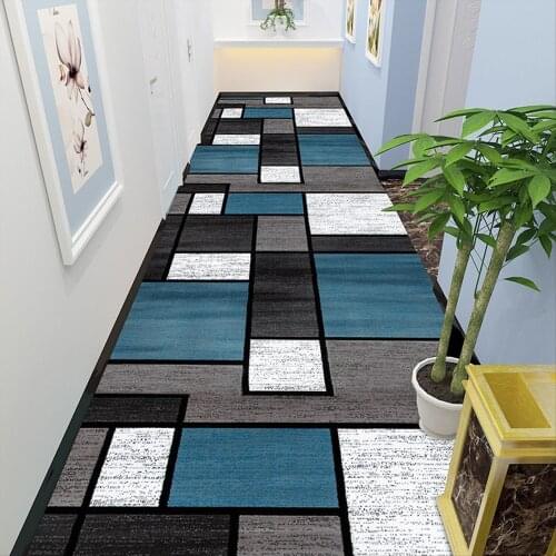 Mininalist Corridor Carpet Long Hallway Area Rug Geometric Living Room Carpet Kitchen Aisle Mat Room Decoration Floor Mats