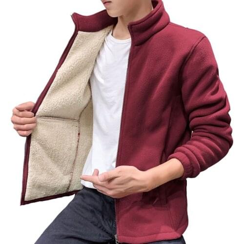 Men sports jackets fleece Sweatshirt hoodies solid color out door jackets plus size 6XL 7XL 8XL 9XL winter outwear coat