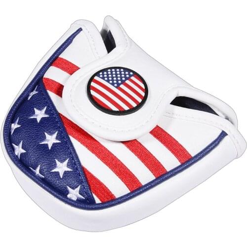USA Magnetic Golf Head Cover Waterproof Blade Mallet Center Putter Headcover Golf Protective Sleeve Guard