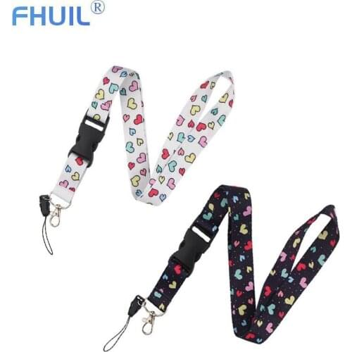 Nylon Phone Lanyard For Keys ID Badge Camera Holder Mobile Phone Strap Neck Straps Hang Rope USB With Keychain Keyring