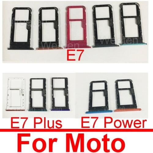 New SiM Tray SIM Card Slot SD Card Tray Holder Adapter For Motorola Moto G9 / G9 Play / G9 Plus / G9 Power Replacement Part