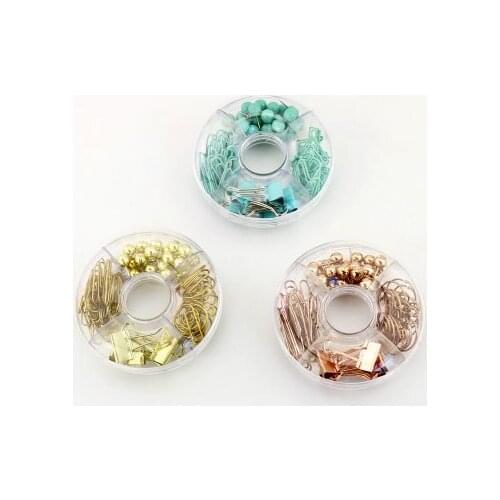 Rose Gold Office Clips Metal Paper Clip Set Paper Binder Clips Clamps For Paper Organizer