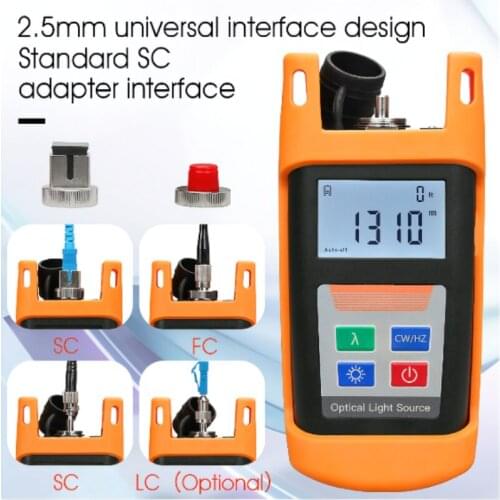 Wholesaler Fiber Optic Laser Source 1310/1550nm Komshine KLS-25M-S Optical Light Source with SC Connector