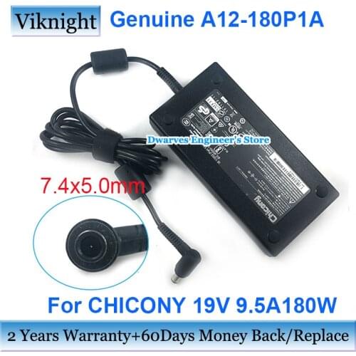 Genuine Chicony A12-180P1A Ac power Adapter A180A010L 19v 9.5A 180w Laptop Adapter for Msi GEN 8750H GL73 GP73