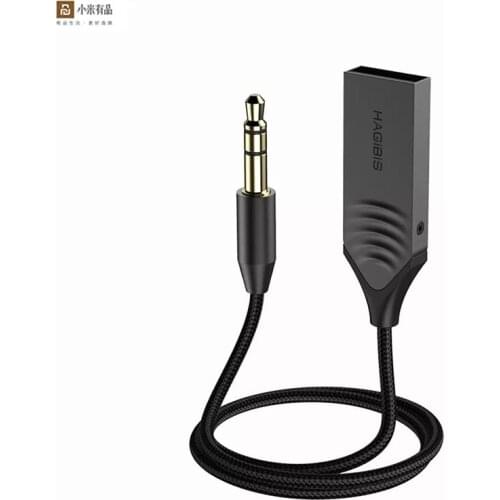 Youpin Bluetooth 5.0 Receiver AUX 3.5mm Wireless Audio Cable For Speaker Headphones Handfree Calling