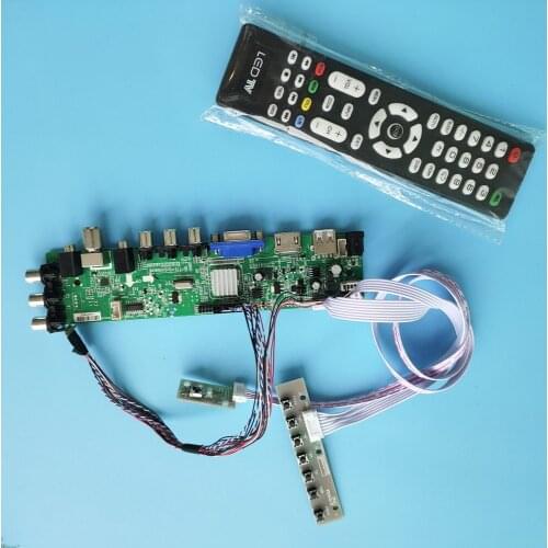 For LP173WF1-TLB3/A1/B1/B2/C1/D1/B4/B5/A2/B6 DVB-T WLED VGA LED HDMI digital 40pin 1920X1080 TV LVDS USB Signal controller board