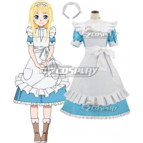 Sword Art Online Alicization SAO Alice Maid Dress Party Girls Halloween Dress Adult Lolita Dress Cosplay Costume E001